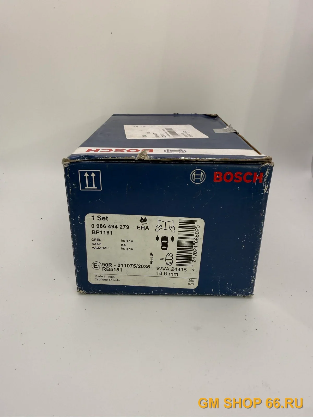 Колодки тормозные передние Bosch 0986494279 для Opel Astra J/Insignia — фото 1 из 2