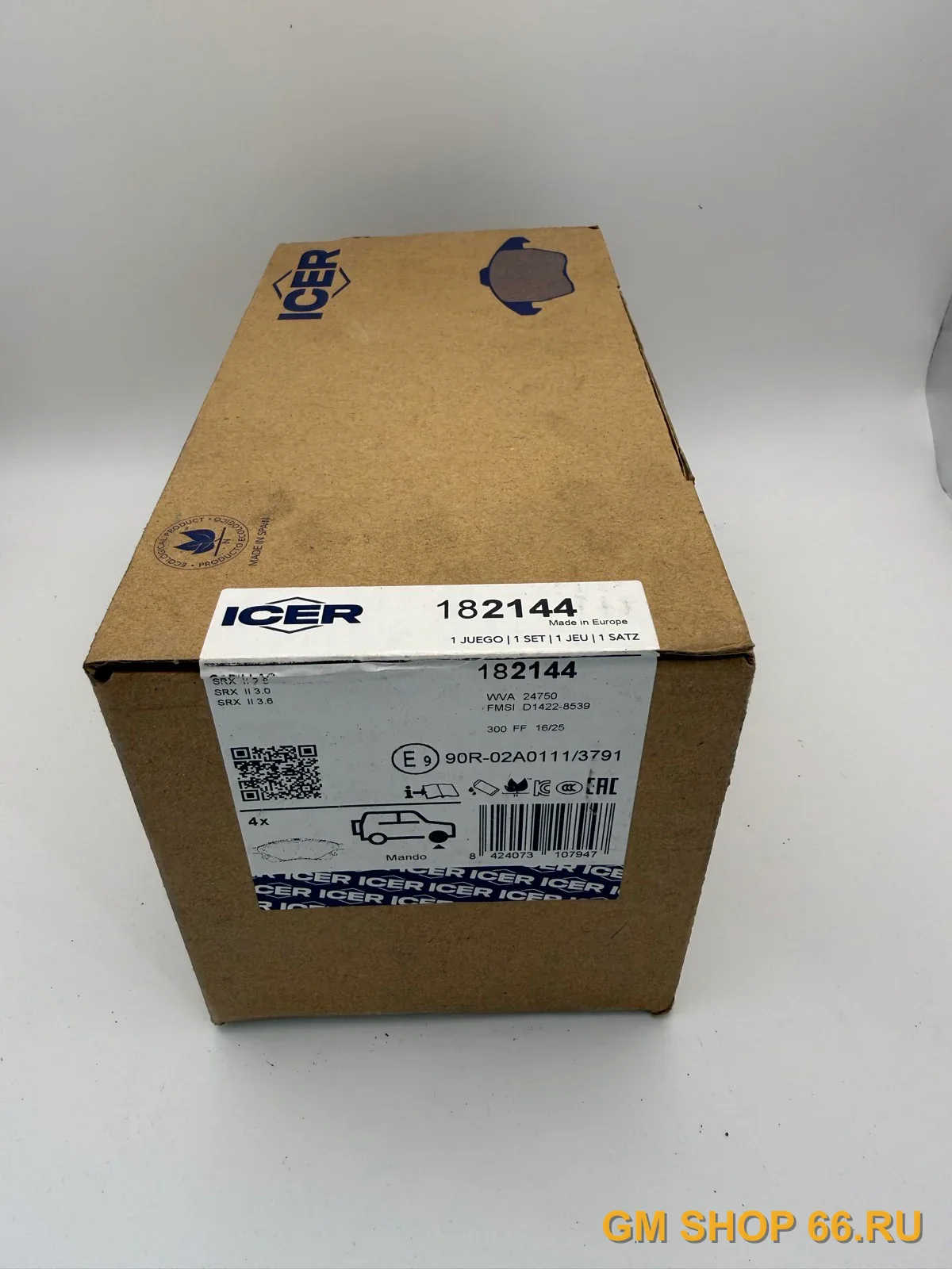 Колодки тормозные передние ICER 182144 для Cadillac SRX — фото 1 из 2