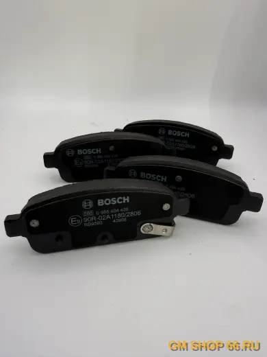 Колодки тормозные задние Bosch 986494435 для Opel Astra J/Mokka/Zafira C; Chevrolet Orlando — фото 2 из 2