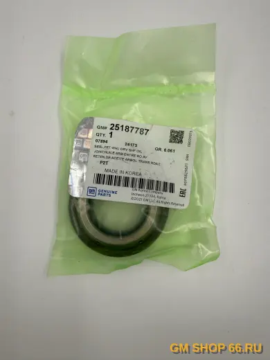 Сальник привода MКПП D16 GM 25187787, Уплотнения коробки передач, General Motors для Opel Astra J GTC/Mokka/Zafira C; Chevrolet Cruze/Lacetti/Orlando — фото 2 из 4