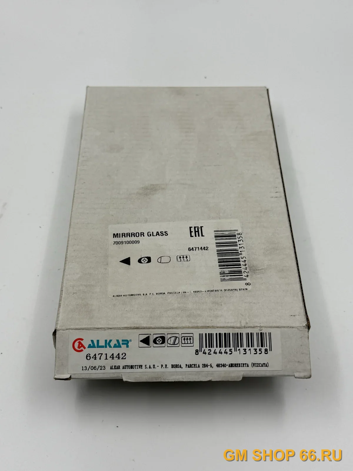 Стекло зеркала заднего вида левое c обогревом Alkar 6471442 для Opel Astra J — фото 1 из 3