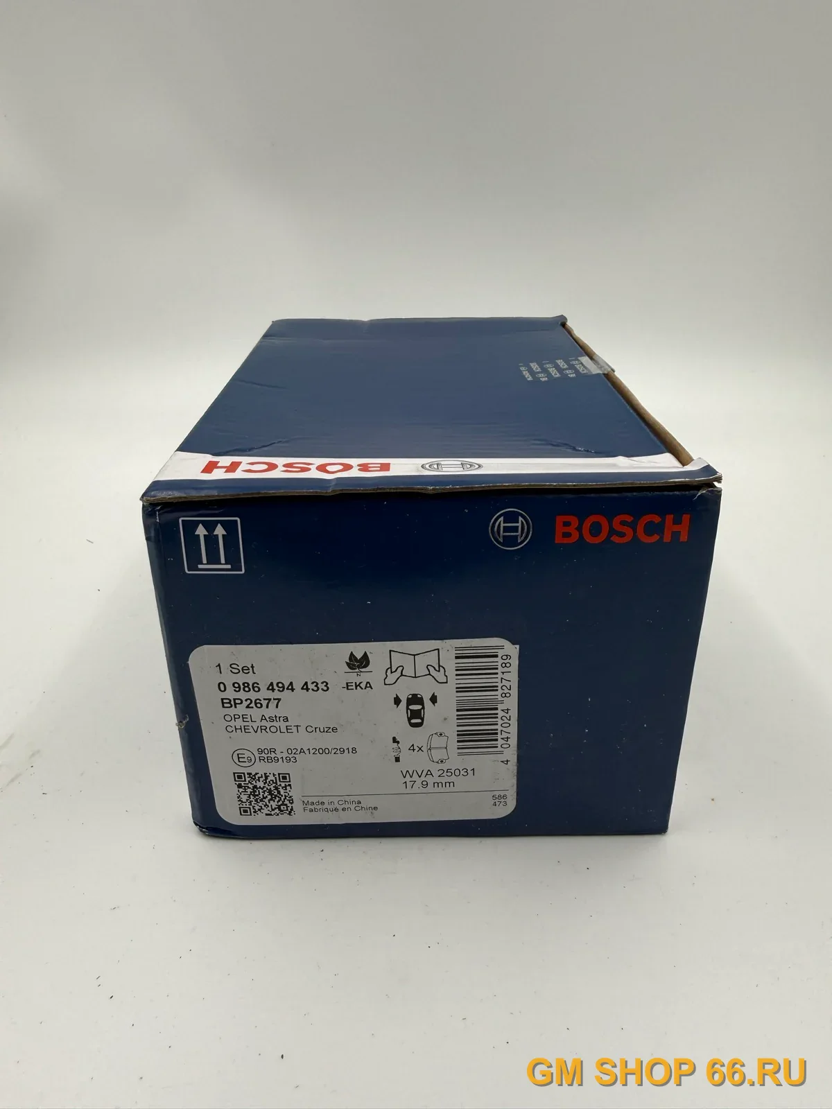 Колодки тормозные передние Bosch 0986494433 для Chevrolet Aveo T300/Cruze Opel Astra J — фото 1 из 2