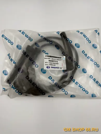 Провода высоковольтные, к-кт Chevrolet Aveo T250/255 F14D3/D4, Cruze F16D3/D4, Свечи зажигания, General Motors, арт. 96497773 для Chevrolet Cruze/Aveo T250 — фото 1 из 2