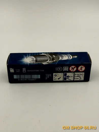 Свеча зажигания Bosch A14XEL, A14XER, A16XER, арт. 0242225580 для Opel Astra J — фото 1 из 3