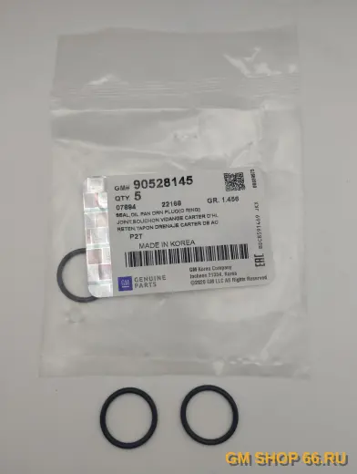 Кольцо пробки поддона картера GM 90528145, General Motors — фото 1 из 2