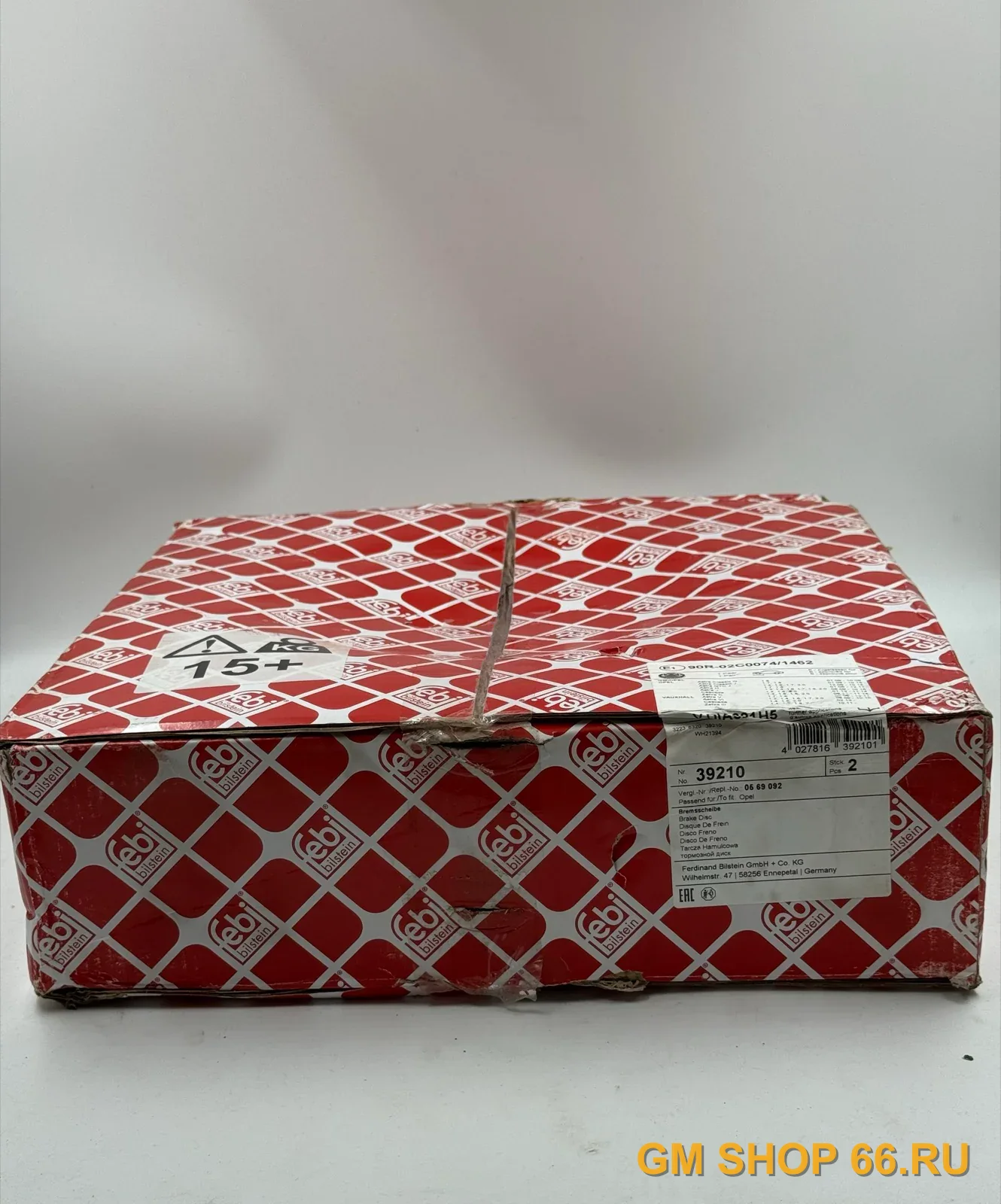 Диск тормозной передний 321mm FEBI 39210, Тормозные диски для Opel Astra J/Astra J GTC/Insignia B/Zafira C — фото 2 из 3