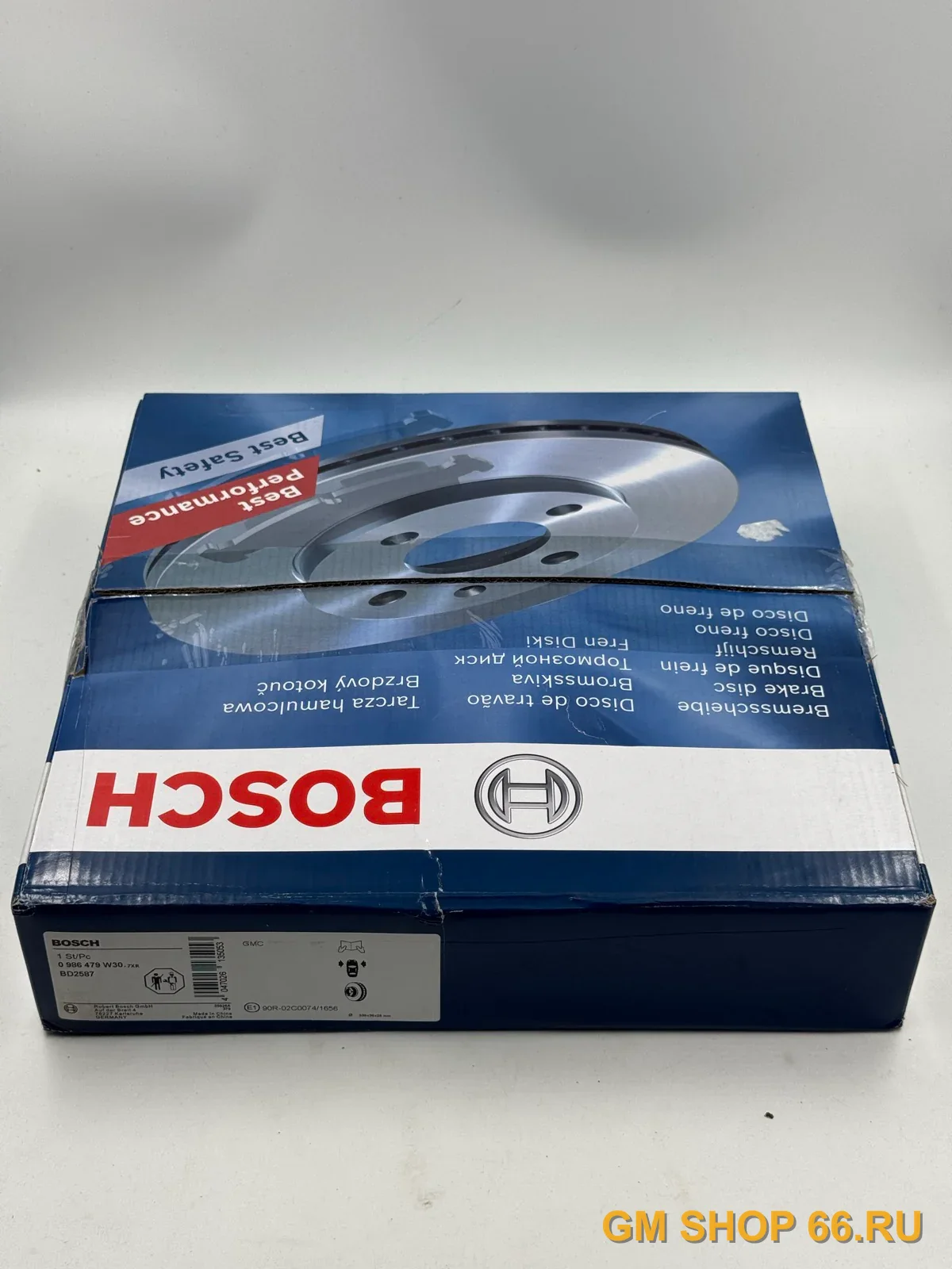 Диск тормозной передний Bosch 0986479W30 для Cadillac Escalade/Chevrolet Tahoe — фото 2 из 4