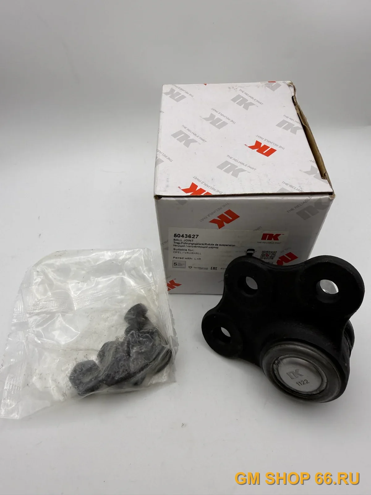 Опора шаровая левая/правая NK 5043627, Шаровые опоры для Opel Astra G/Astra H/Meriva B/Zafira A/Zafira B/Zafira C/Vectra B/Omega B — фото 2 из 3