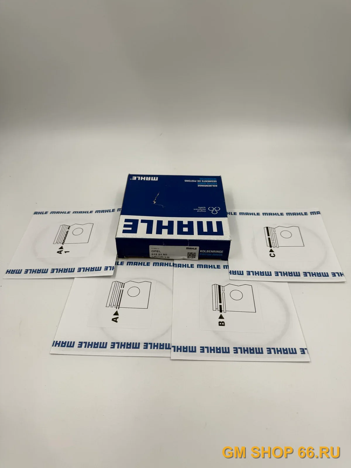 Кольца поршневые ремонтные + 0,50мм (комплект на 1 поршень) Mahle A16XER/Z16XER, арт. 01221N3 для Opel Astra G/Astra H/Meriva/Zafira B/Vectra C