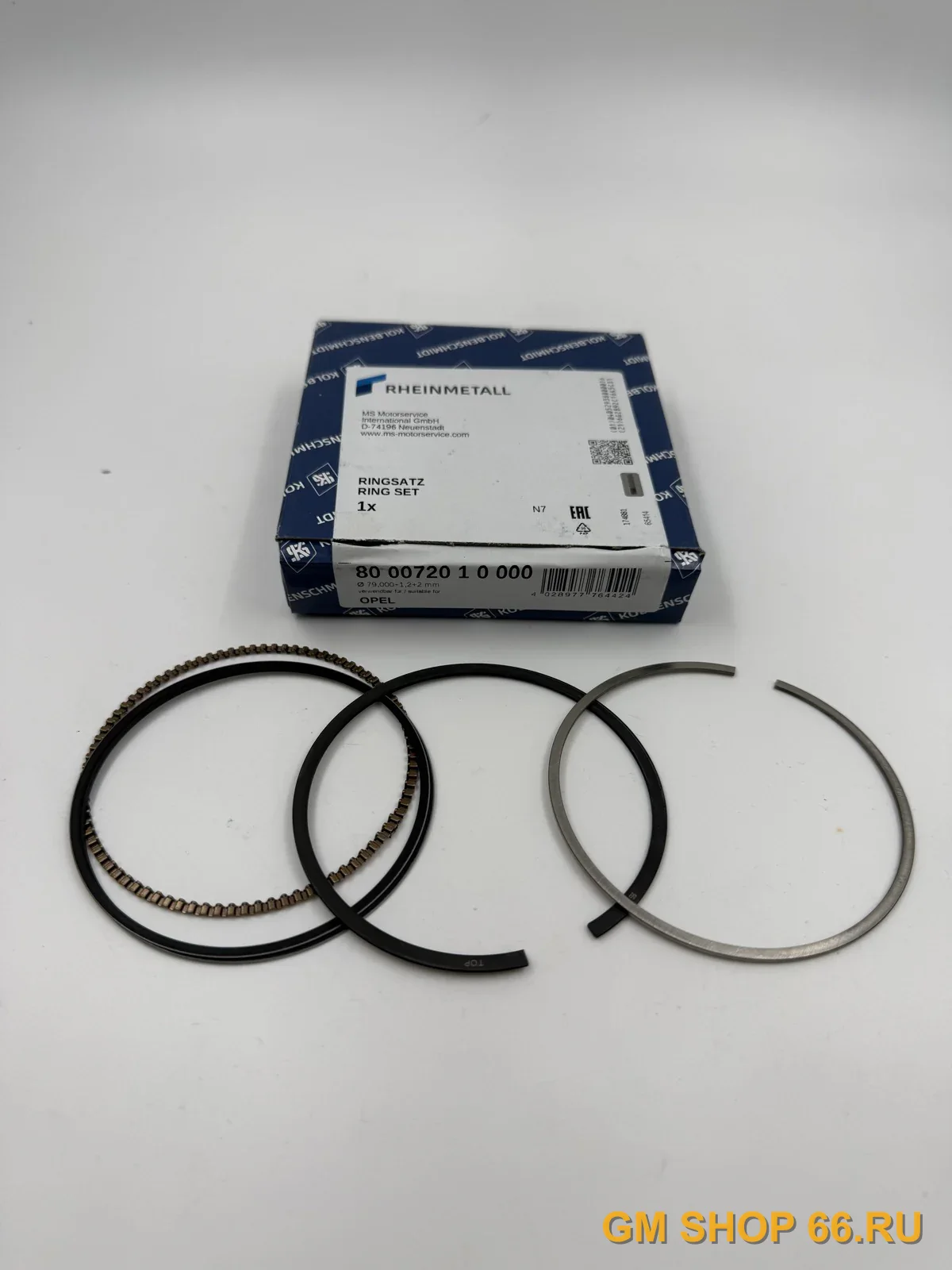 Кольца поршневые STD, комплект на 1 поршень Kolbenschmidt Z16XEP, арт. 800072010000 для Opel Astra G/Astra H/Meriva/Zafira B/Vectra C