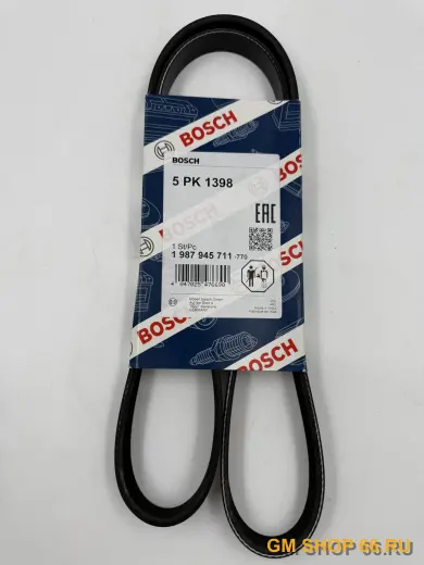 Ремень поликлиновый BOSCH Opel Astra J A14NET +A/C, арт. 1987945711