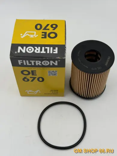 Фильтр масляный Filtron OE670, Масляные фильтры для Opel Astra H/Corsa C/Corsa D — фото 2 из 2