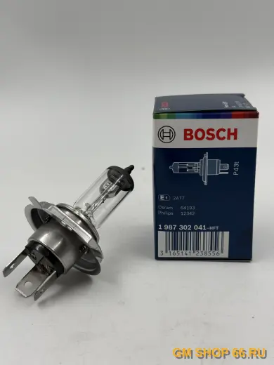 Лампа фары H4 (60/55W) 12V BOSCH, Лампы, арт. 1987302041 — фото 1 из 3