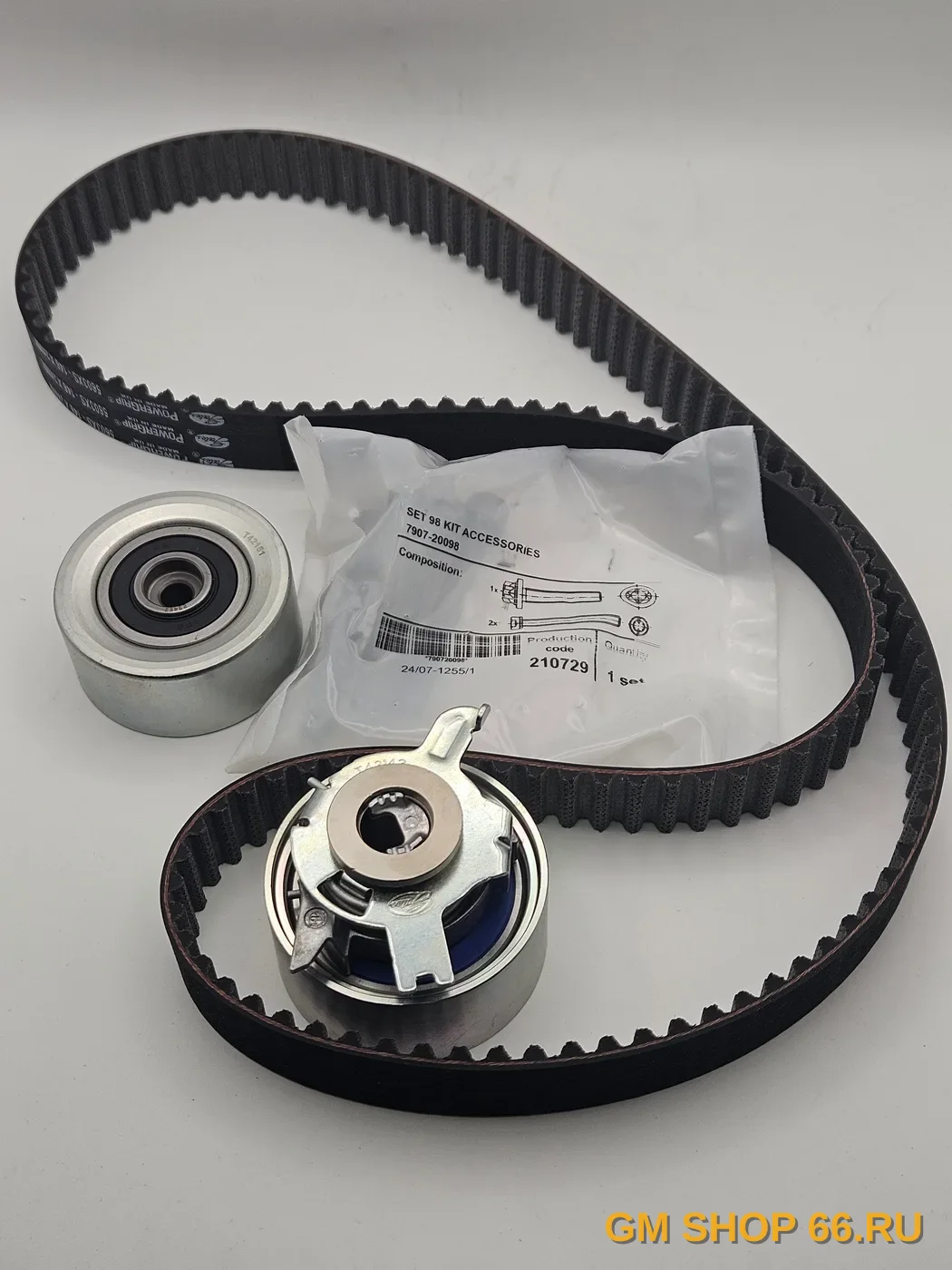 Комплект ремня ГРМ Gates K015603XS, Газо-распределительный механизм для Opel Astra H/J Zafira B Chevrolet Cruze/Aveo T300 — фото 1 из 3