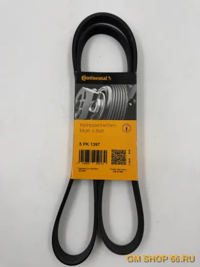 Ремень поликлиновый CONTITECH Astra J A14NET +A/C, Приводные ремни, арт. 5PK1397CT