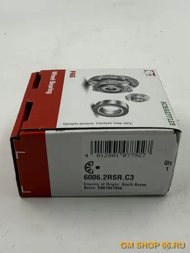 Подшипник подвесной промвала FAG 60062RSRC3, Приводы и опорные подшипники для Opel Mokka — фото 2 из 3