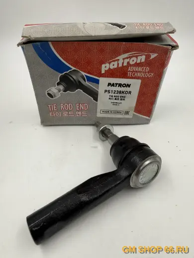 Наконечник рулевой тяги Patron PS1238KOR, Наконечники рулевых тяг для Opel Astra J/Zafira C; Chevrolet Cruze — фото 2 из 3