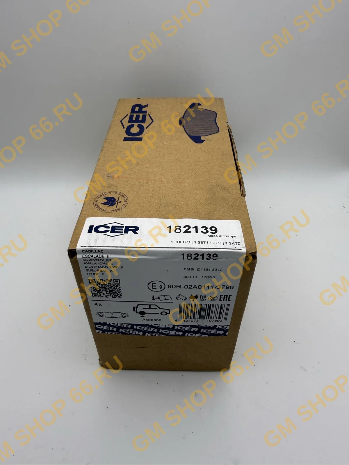 Колодки тормозные задние ICER 182139 для Cadillac Escalade/Chevrolet Tahoe — фото 1 из 2
