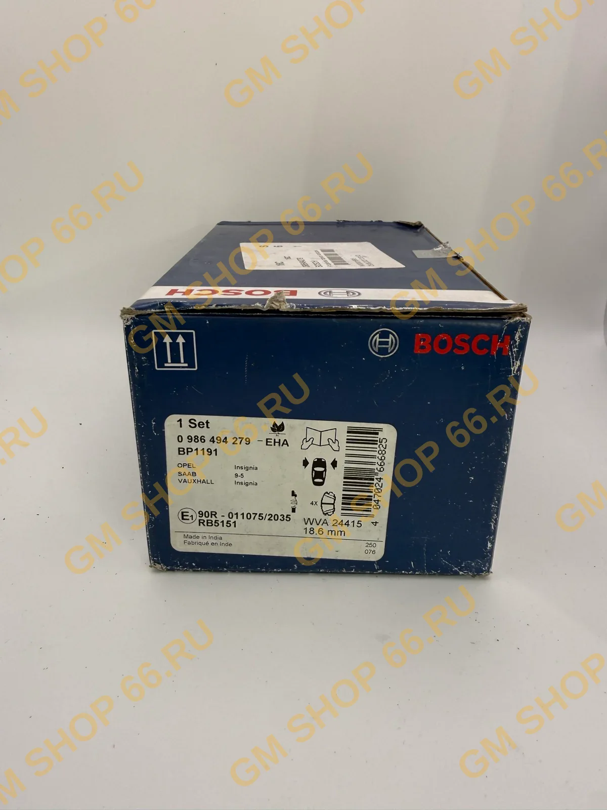 Колодки тормозные передние Bosch 0986494279 для Opel Astra J GTC/Insignia — фото 1 из 2
