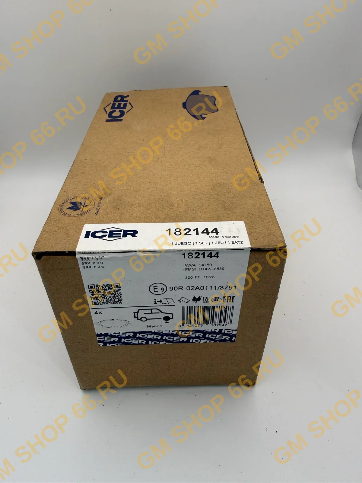 Колодки тормозные передние ICER 182144 для Cadillac SRX — фото 1 из 2