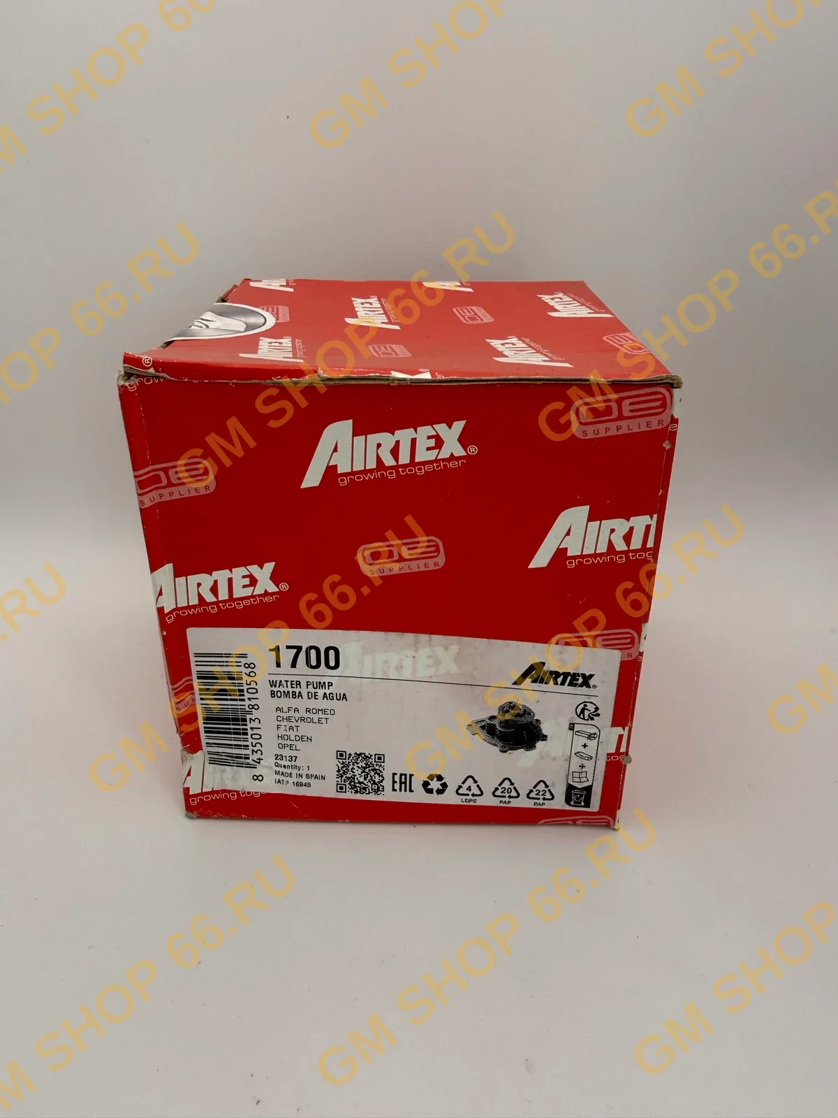 Помпа водяная Airtex 1700, Помпы для Opel Astra H/Astra J/Zafira B; Chevrolet Cruze/Aveo T300 — фото 1 из 3