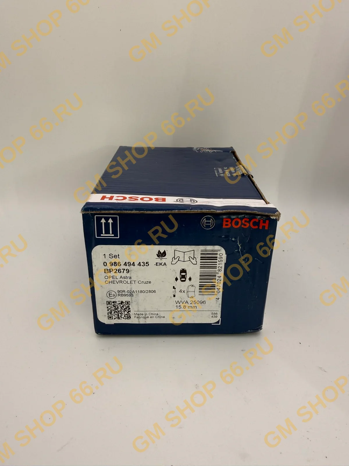 Колодки тормозные задние Bosch 986494435 для Opel Astra J/Mokka/Zafira C; Chevrolet Orlando — фото 1 из 2