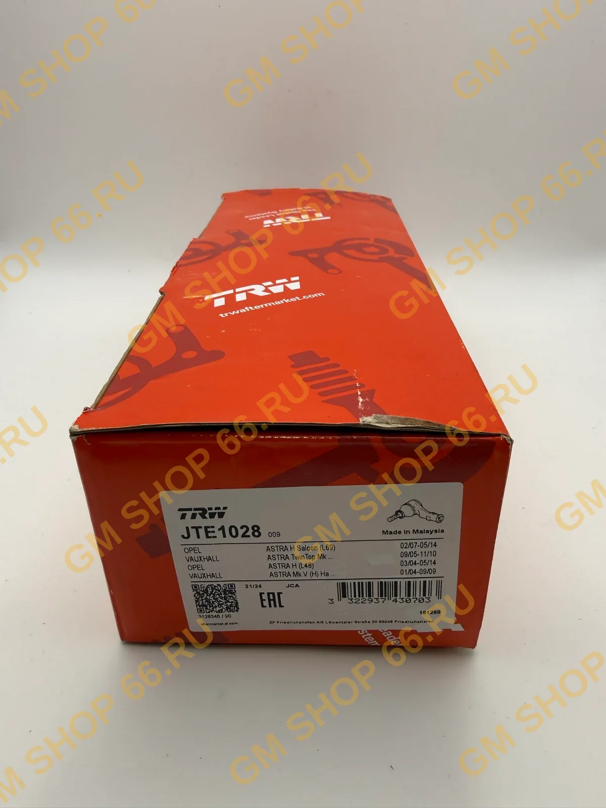 Наконечник рулевой тяги левый TRW JTE1028 для Opel Astra H/Meriva B/Zafira B — фото 1 из 2