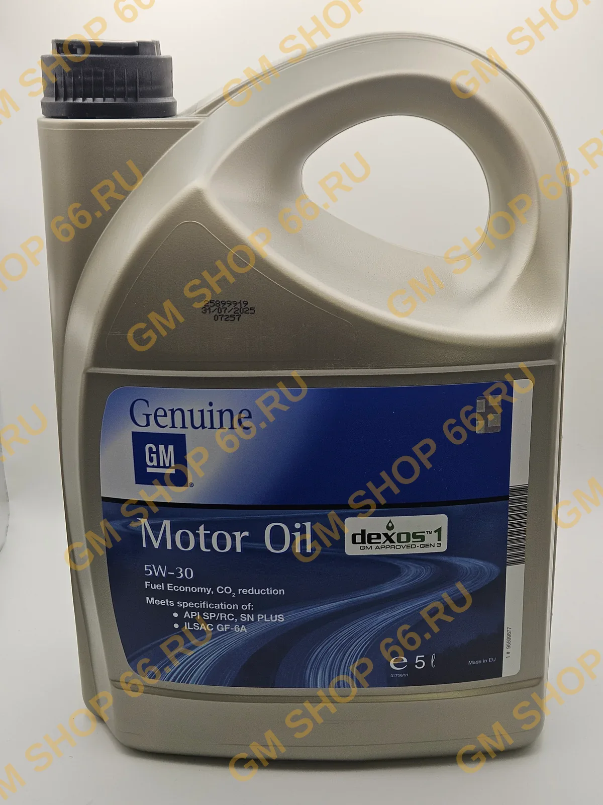 Масло моторное Dexos 1 Gen 2 5W-30 GM 95599877, General Motors — фото 1 из 3