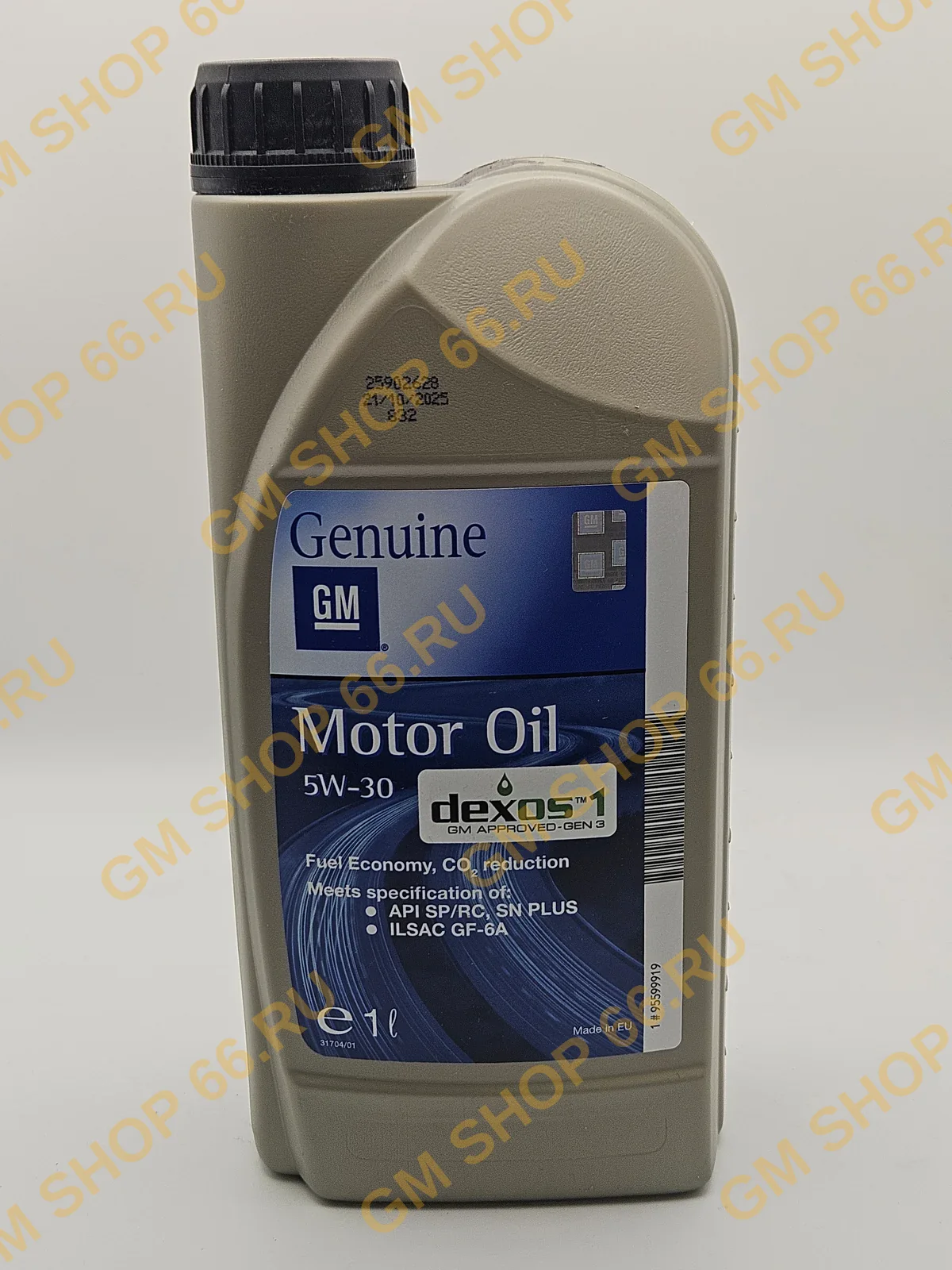 Масло моторное Dexos 1 Gen 2 5W-30 GM 95599919, General Motors — фото 1 из 3