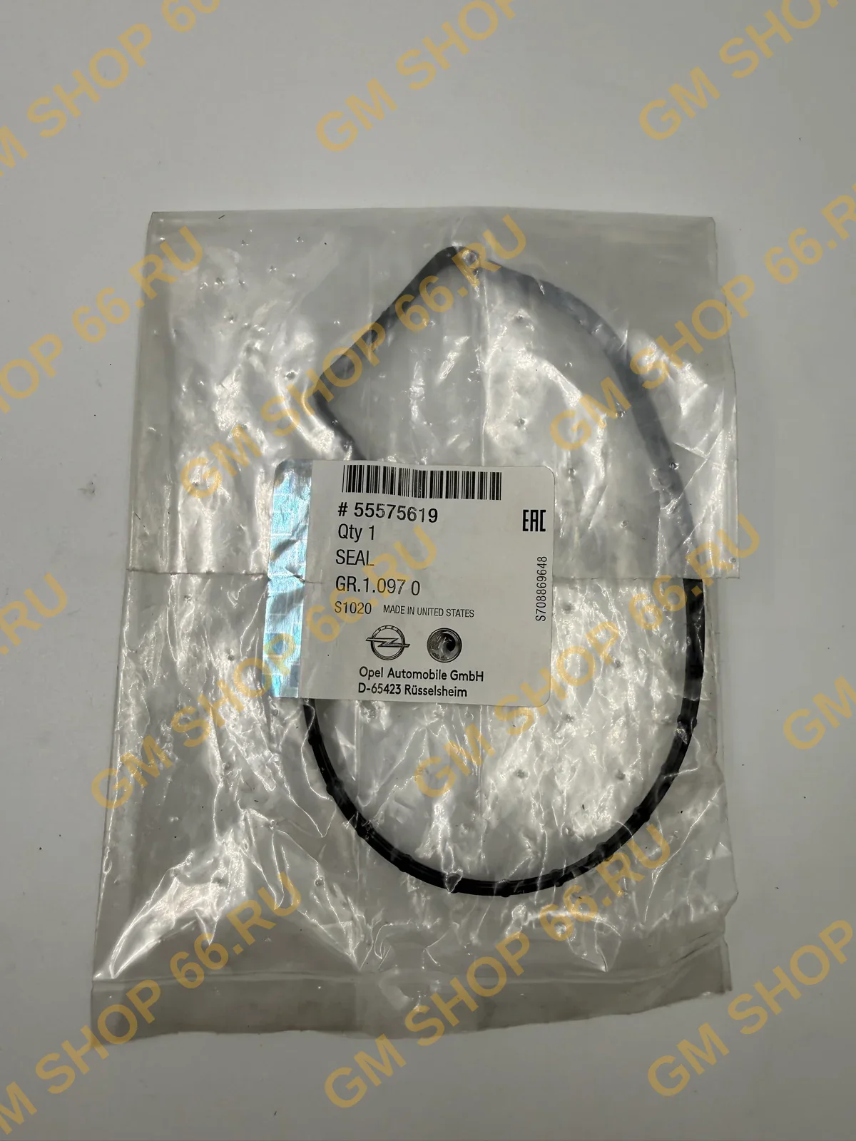 Прокладка помпы GM 55575619, Уплотнения системы охлаждения, General Motors для Opel Astra J/Insignia/Zafira C