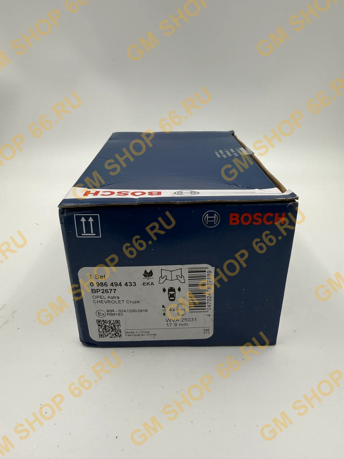 Колодки тормозные передние Bosch 0986494433 для Chevrolet Aveo T300/Cruze Opel Astra J — фото 1 из 2