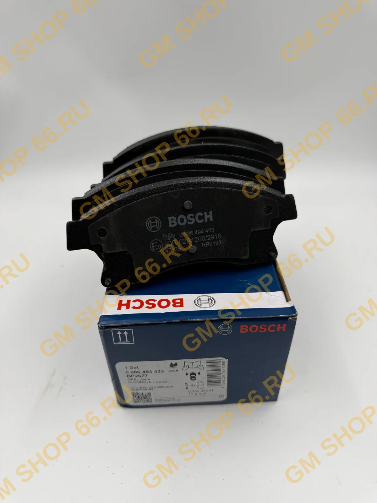 Колодки тормозные передние Bosch 0986494433 для Chevrolet Aveo T300/Cruze Opel Astra J — фото 1 из 2