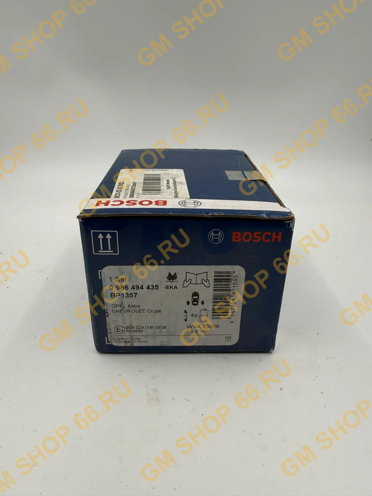 Колодки тормозные задние Bosch 0986494435 для Opel Astra J/Mokka Chevrolet Cruze Orlando — фото 1 из 2