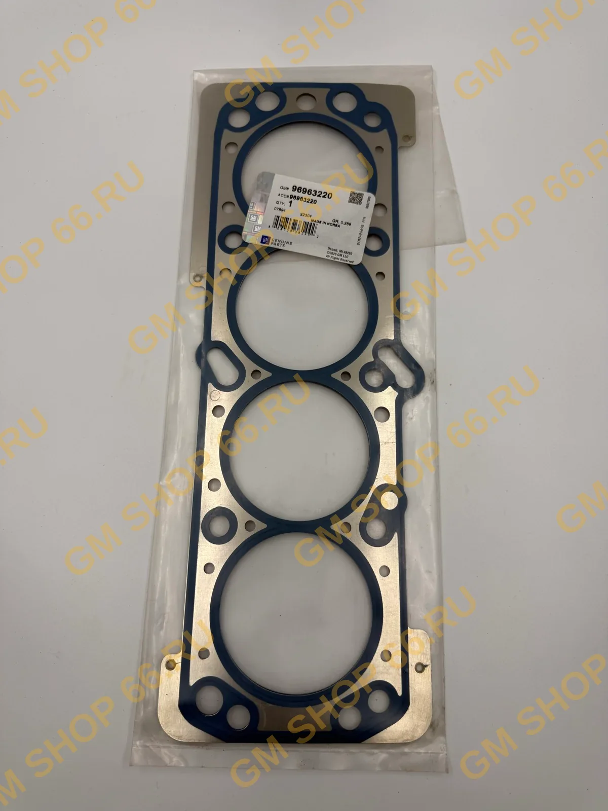 Прокладка ГБЦ GM 96963220, General Motors для Chevrolet Lacetti/Aveo T250
