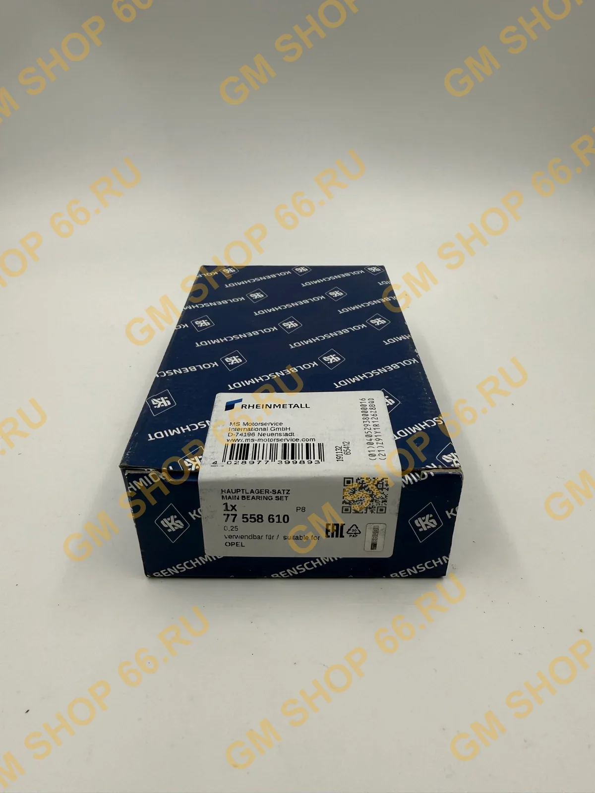 Комплект коренных вкладышей 0.25 Kolbenschmidt 77558610, Вкладыши и полукольца для Opel Corsa D — фото 1 из 2