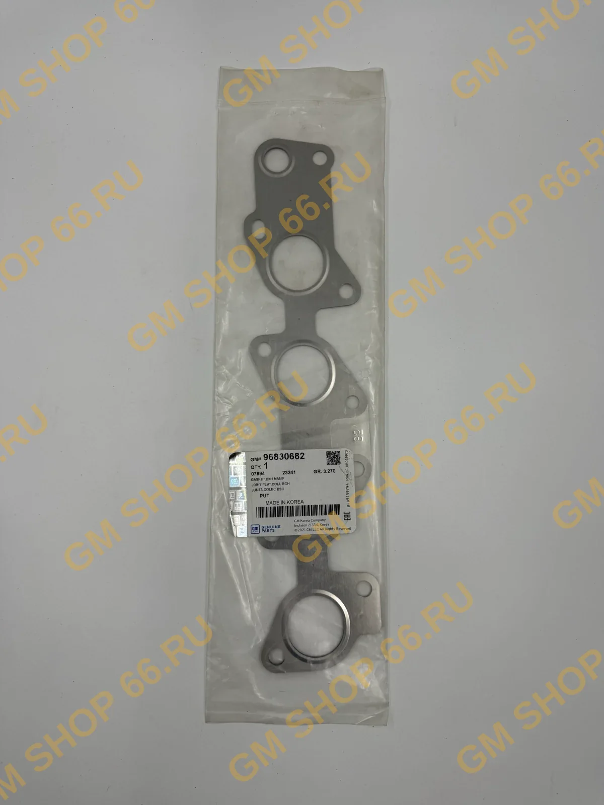 Прокладка выпускного коллектора GM 96830682, General Motors для Chevrolet Cobalt