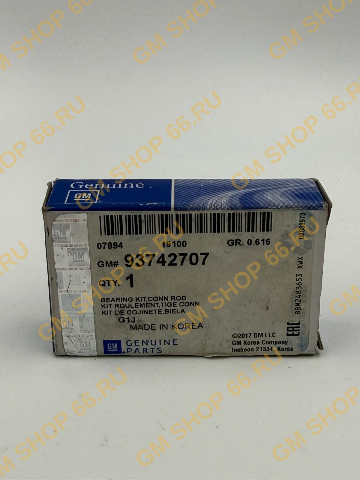 Вкладыши шатунные, к-к Std GM 93742707, General Motors для Chevrolet Lacetti — фото 1 из 2