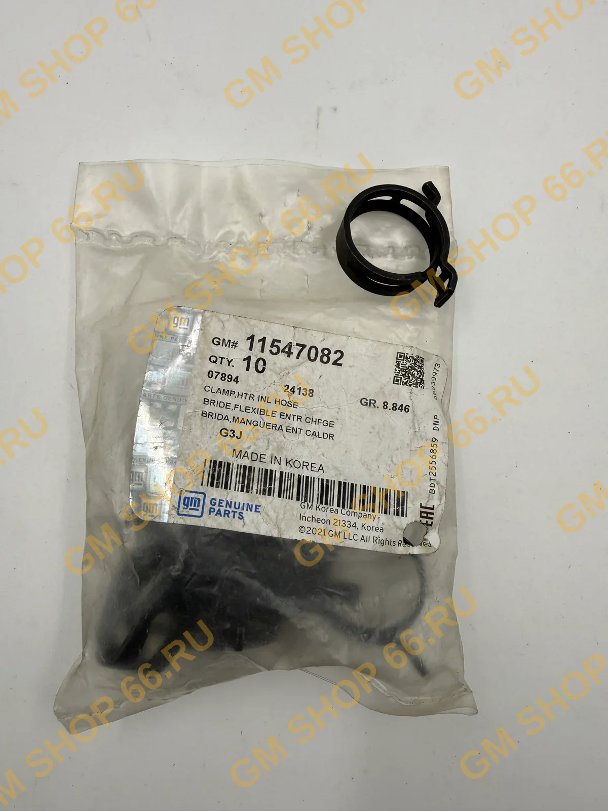Хомут шланга обогревателя GM 11547082, Система охлаждения, General Motors для Chevrolet Cruze