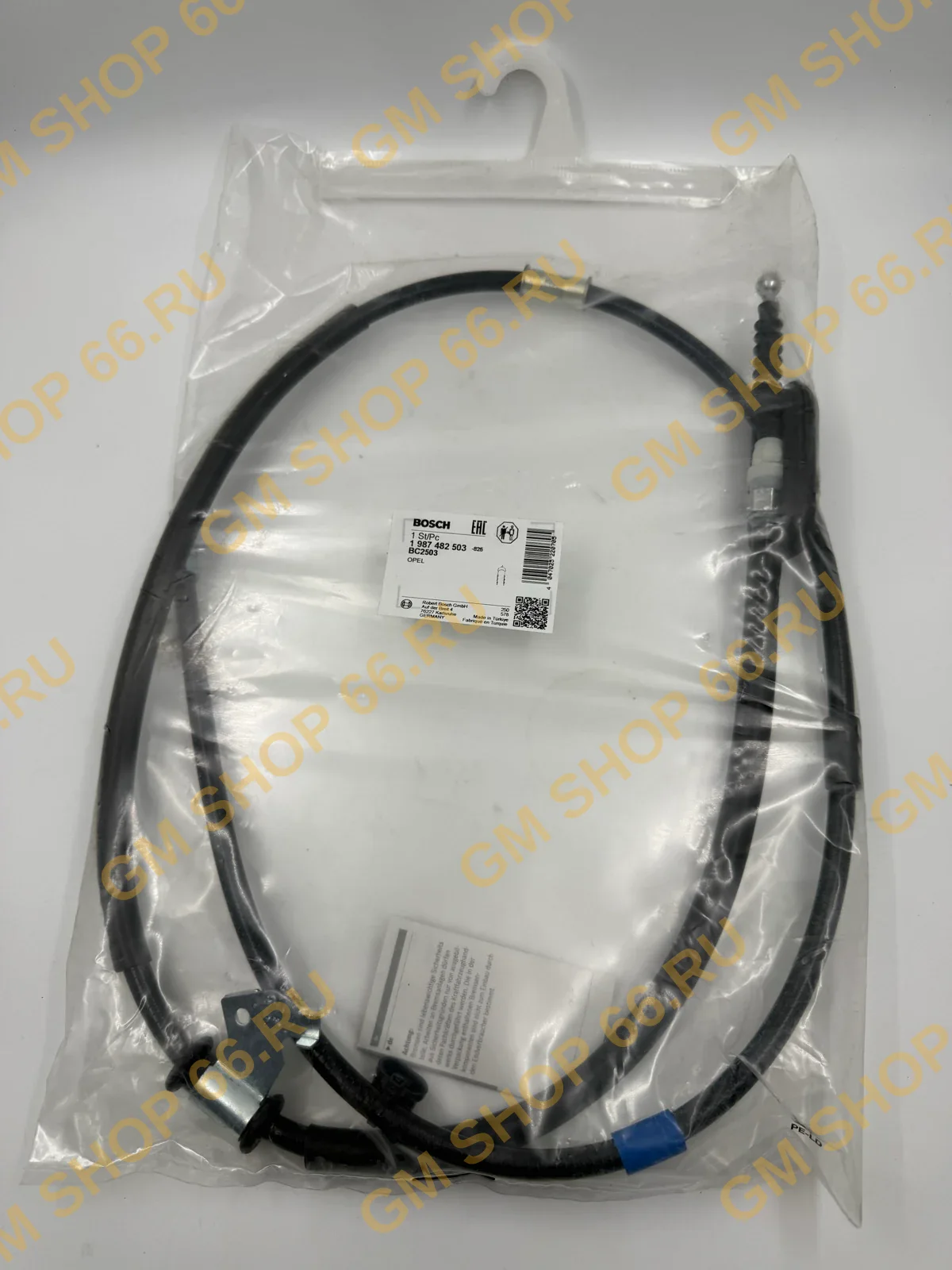 Трос ручного тормоза левый Bosch 1987482503 для Chevrolet Cruze/Opel Astra J