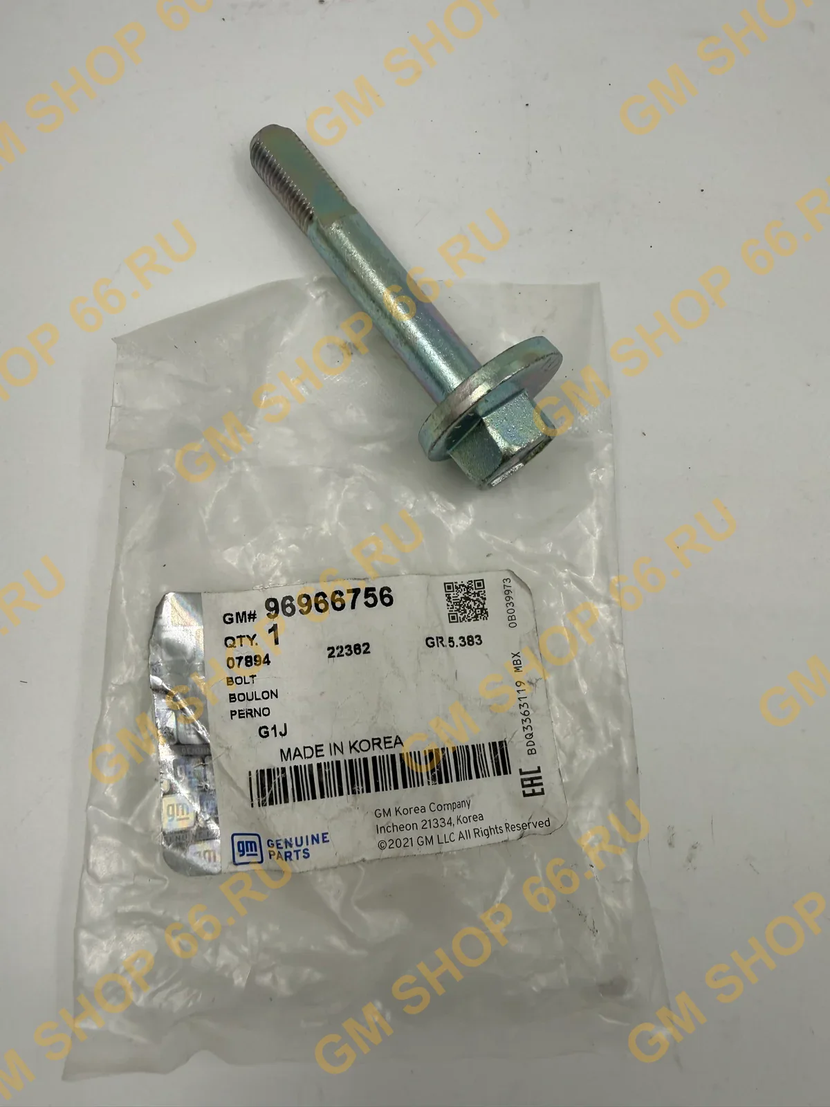 Болт развальный GM 96966756, Крепёж подвески и колёс, General Motors для Chevrolet Lacetti