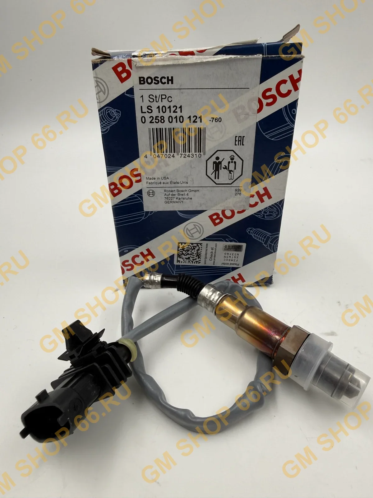 Лямбдазонд передний с подогревом Bosch 0258010121, Кислородные датчики для Opel Astra J/Corsa D — фото 1 из 3