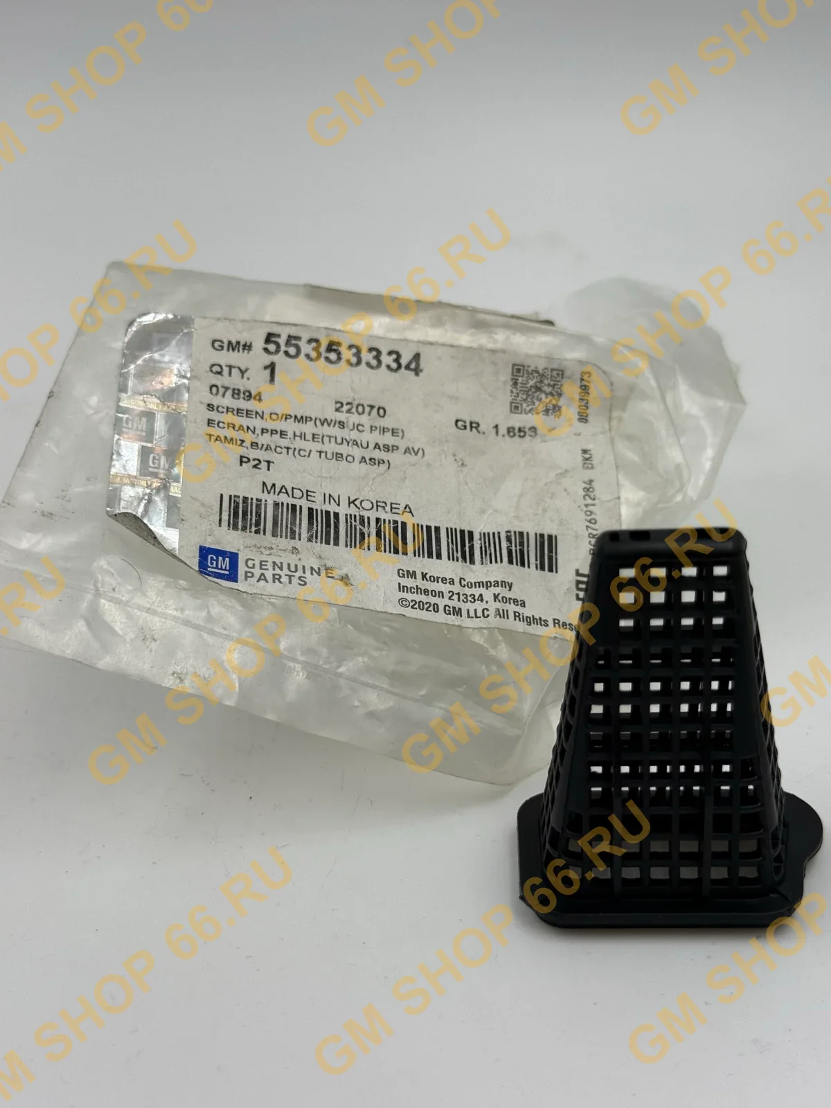 Сетка масляного поддона GM 55353334, Поддоны двигателя, прокладки и пробки, General Motors
