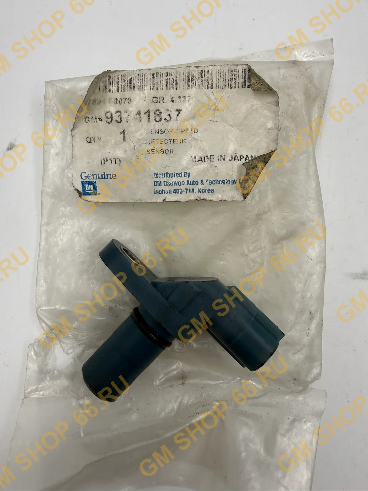 Датчик скорости GM 93741837, General Motors для Chevrolet Lacetti/Aveo T250 — фото 1 из 3