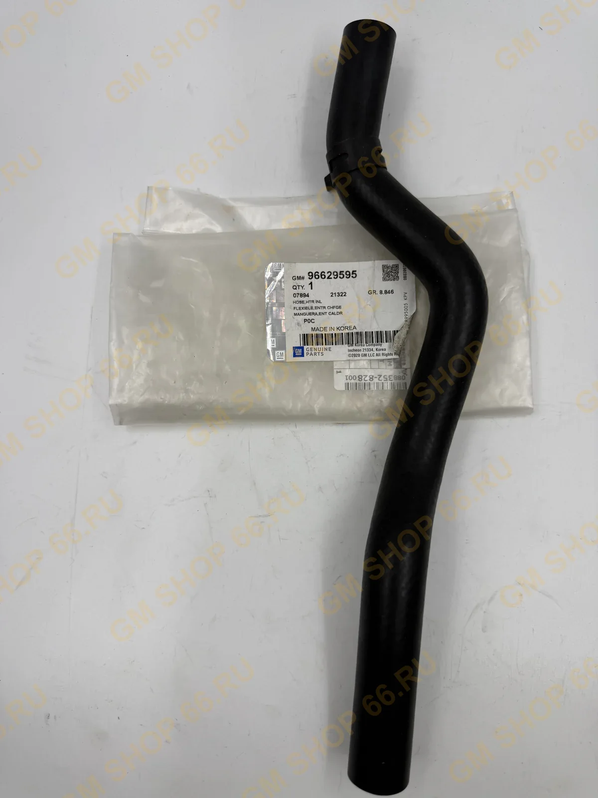 Шланг отопителя впускной GM 96629595, General Motors для Opel Antara