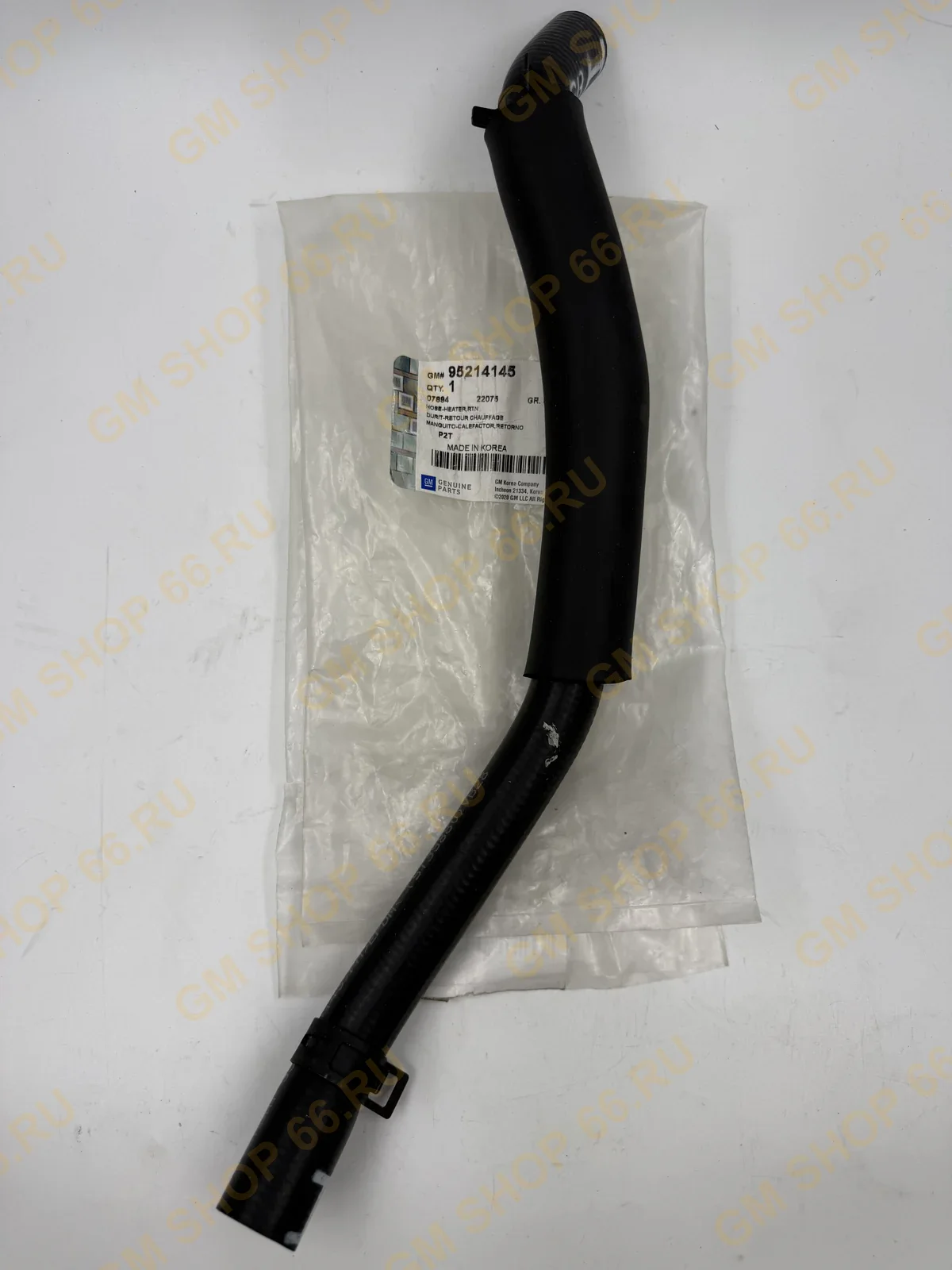 Патрубок охлаждения отопителя выпускной GM 95214145, General Motors для Chevrolet Aveo T250/T255