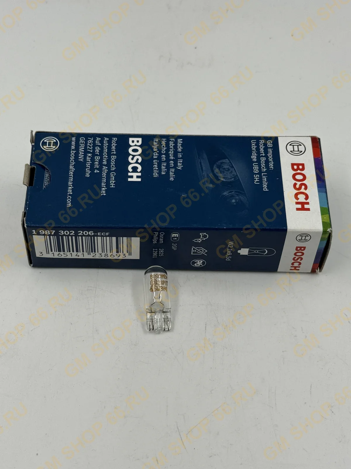 Лампа подсветки номера W5W Bosch 1987302206, Лампы