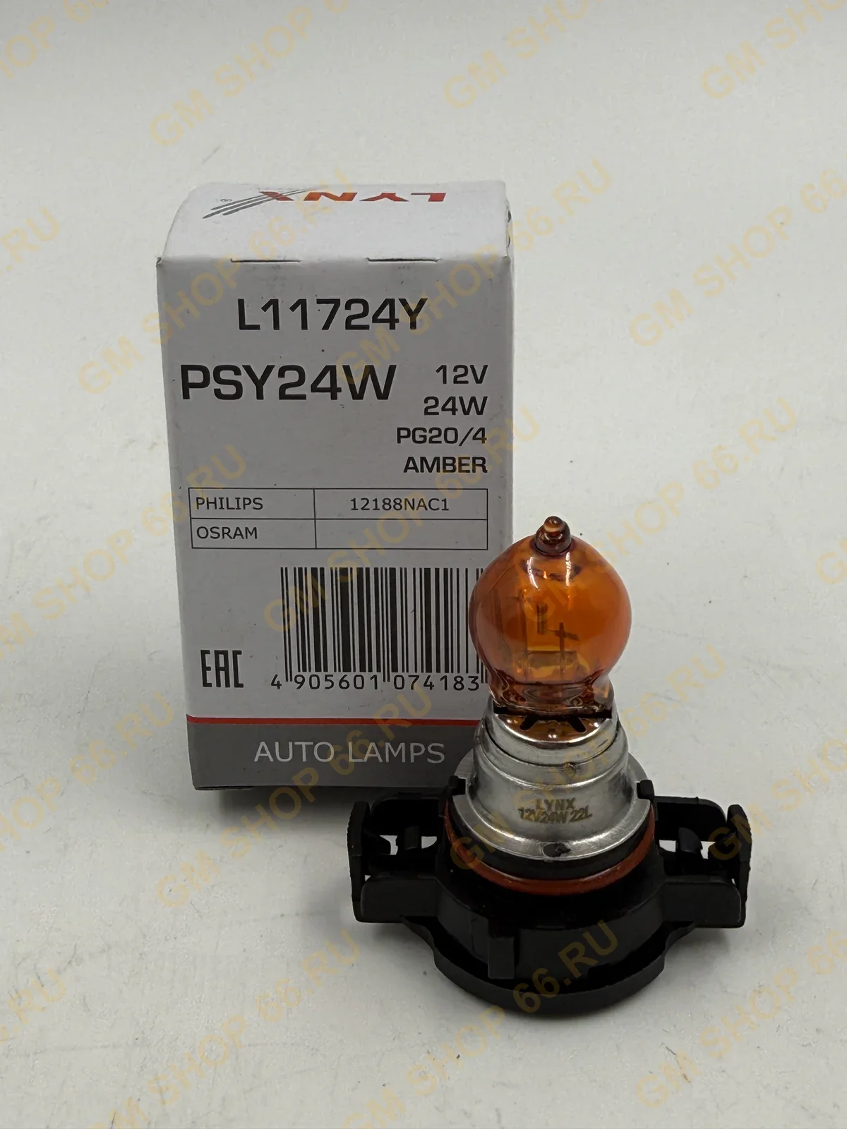 Лампа указателя поворота PSY24W Lynx L11724Y, Лампы для Opel Astra J