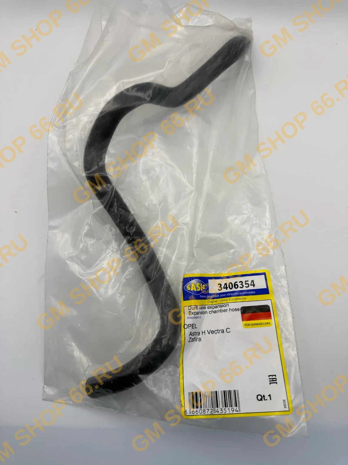 Шланг отвода газов Sasic 3406354, Патрубки и шланги системы охлаждения для Opel Astra H, Opel Vectra C — уточняйте по VIN — фото 1 из 2
