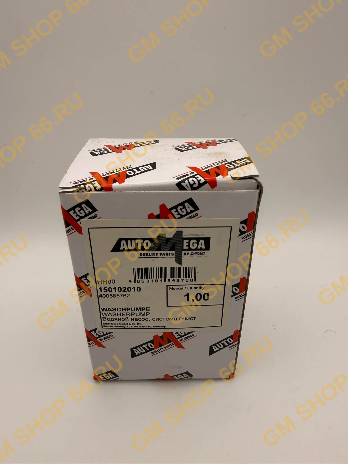 Насос стеклоомывателя Dello 150102010, Элементы омывателя стекол для Opel Astra G/Astra H/Zafira A/Zafira B/Vectra C — фото 1 из 3