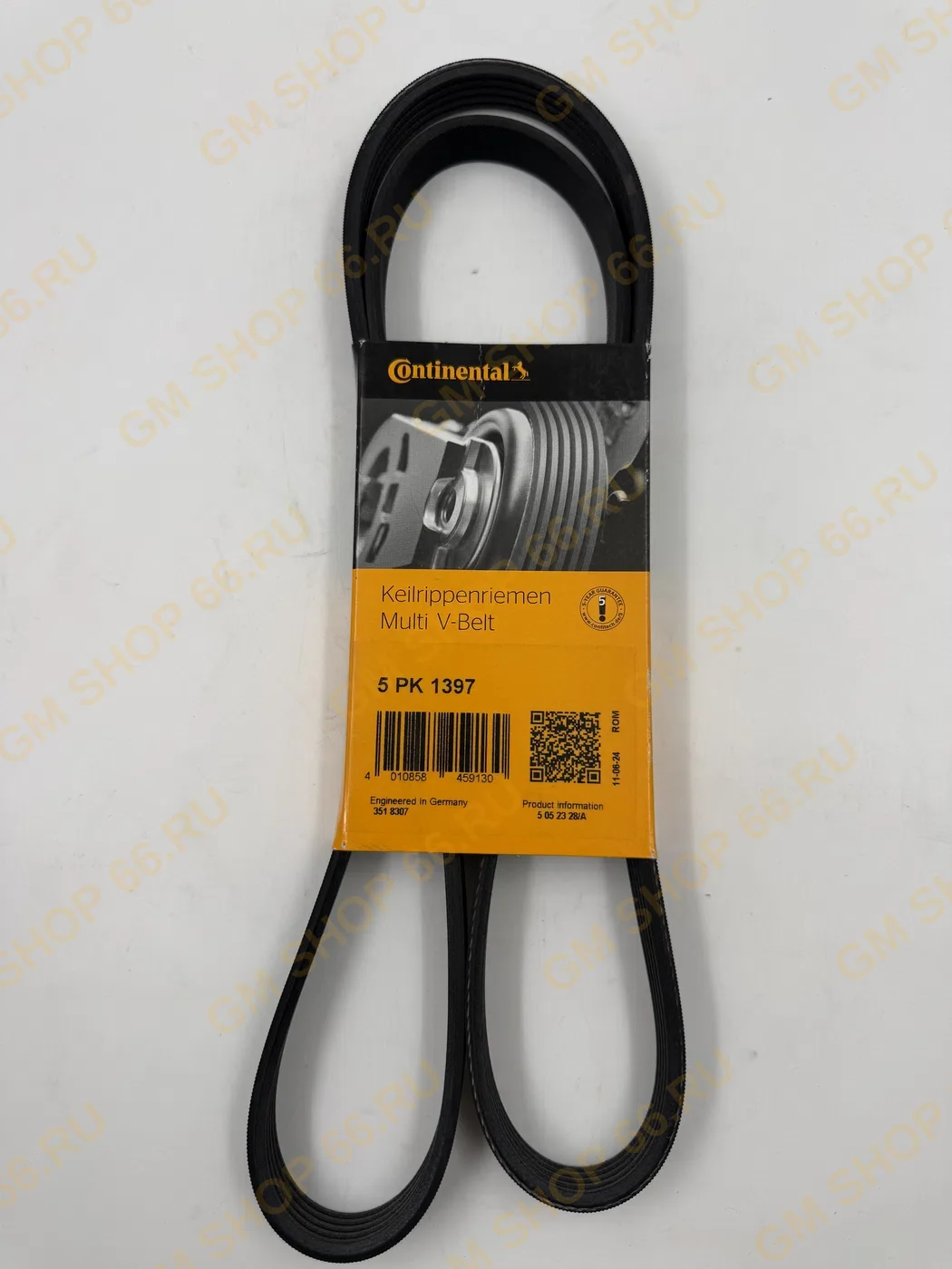 Ремень поликлиновый Contitech 5PK1397CT, Приводные ремни для Opel Astra J/Astra J GTC/Corsa D/Insignia A/Insignia B/Meriva B/Zafira C; Chevrolet Cruze/Orlando